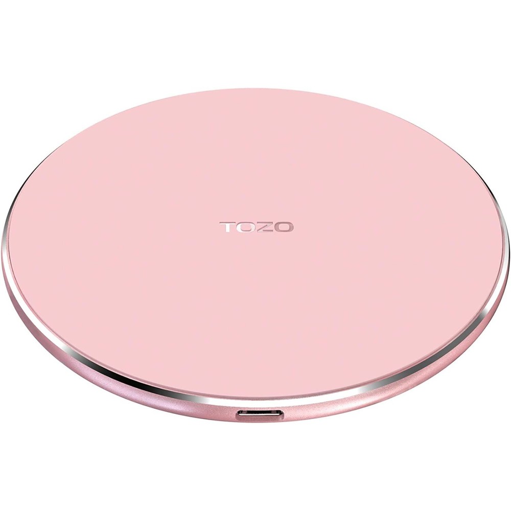 TOZO W1 Wireless Charger 10W Thin Aviation Aluminum Fast Charging Pad Pink